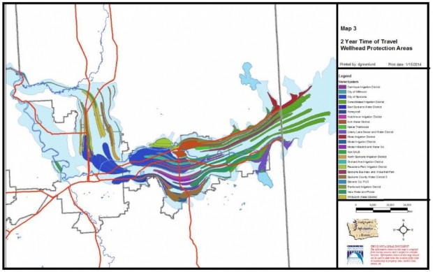 2 Year Time of Travel Wellhead Protection Areas