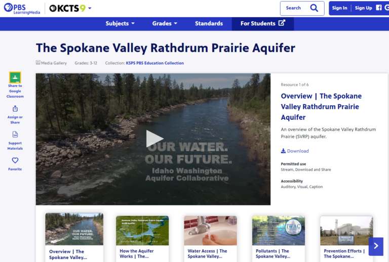 KSPS PBS Learning Media SVRP Aquifer – 6 Lessons